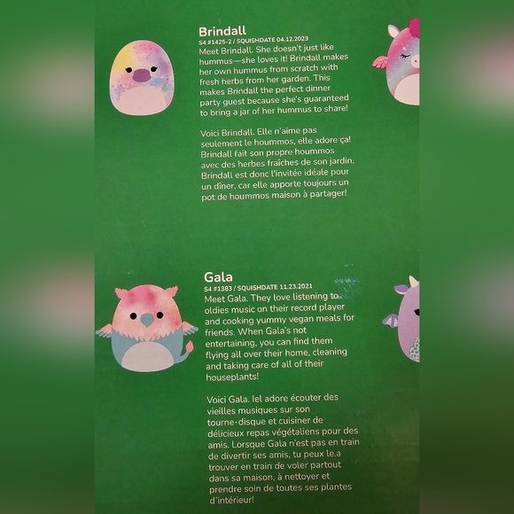 Original SquishMallows Holiday Tie Dye Set Of 8 New in Box - Picture 14 of 16